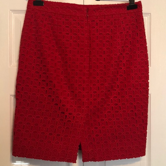 J.Crew Eyelet Pencil Skirt - Picture 2 of 5